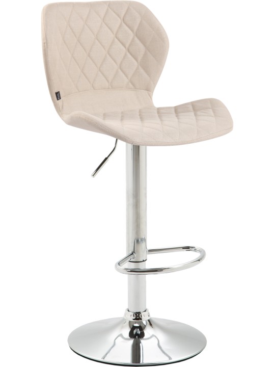 Barstol korkstof krom, creme