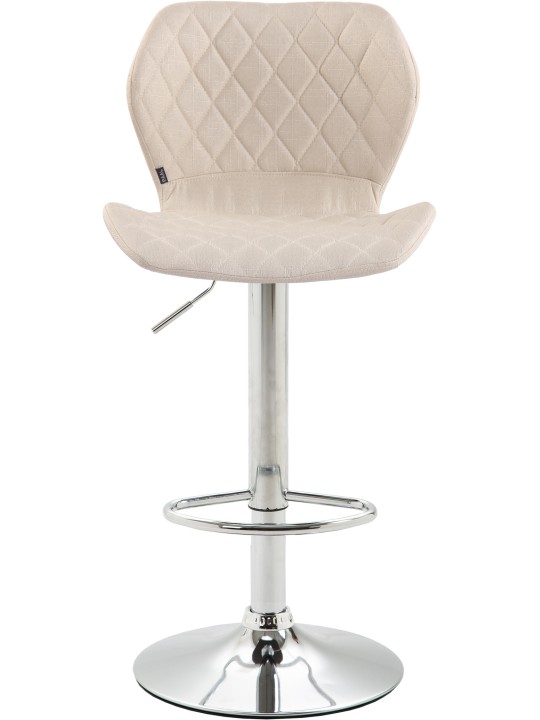 Barstol korkstof krom, creme