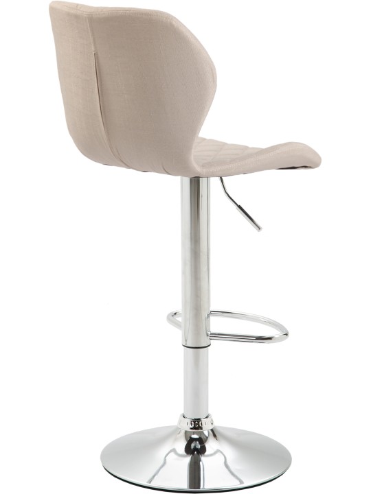 Barstol korkstof krom, creme