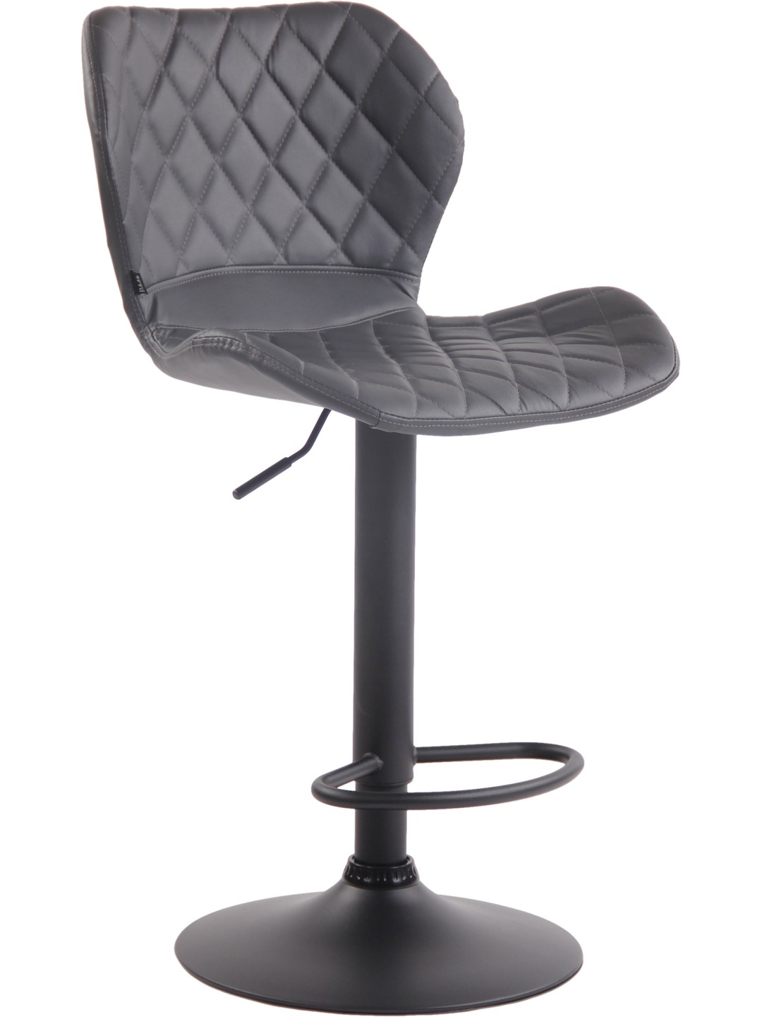 Barstol kork imiteret læder, grå