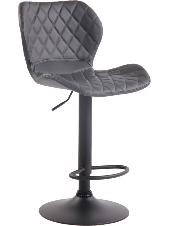 Barstol kork imiteret læder, grå