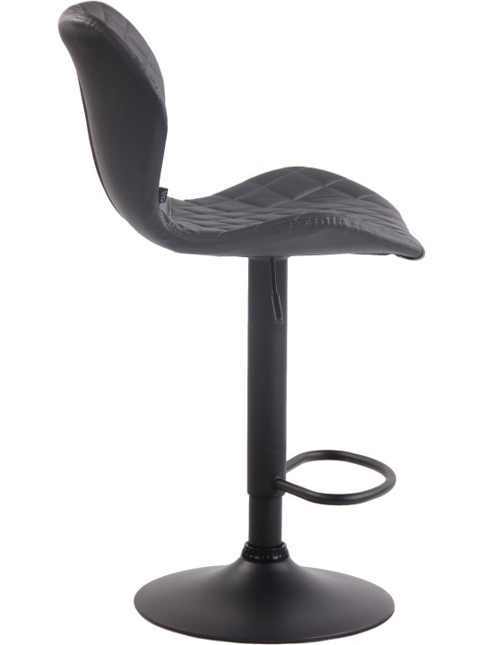 Barstol kork imiteret læder, grå