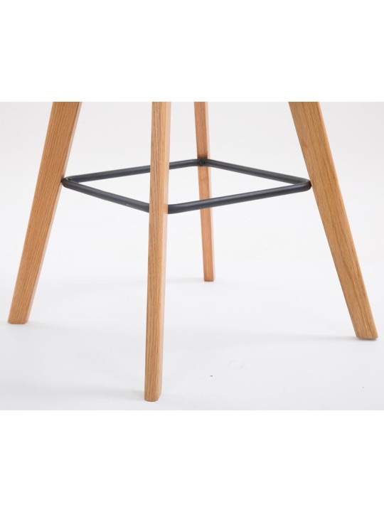 Sæt med 2 barstole Metz stof natur, grå