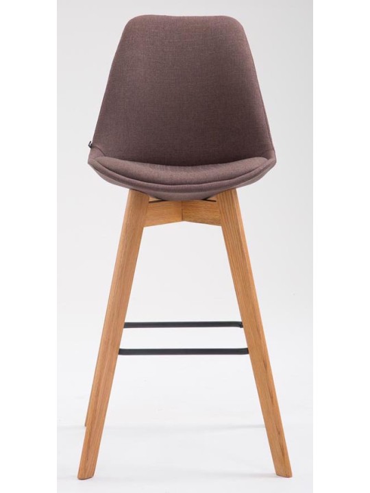 Sæt med 2 barstole Metz stof natur, brun