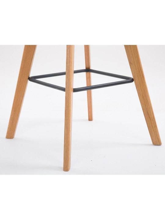 Sæt med 2 barstole Metz stof natur, brun