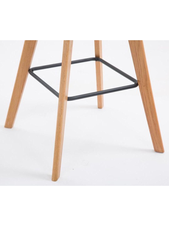 Sæt med 2 barstole Metz stof natur, creme