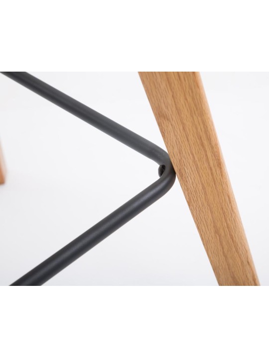 Sæt med 2 barstole Metz stof natur, creme