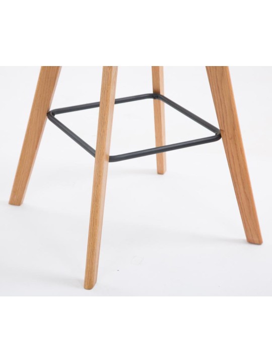 Sæt med 2 barstole Metz stof natur, grøn