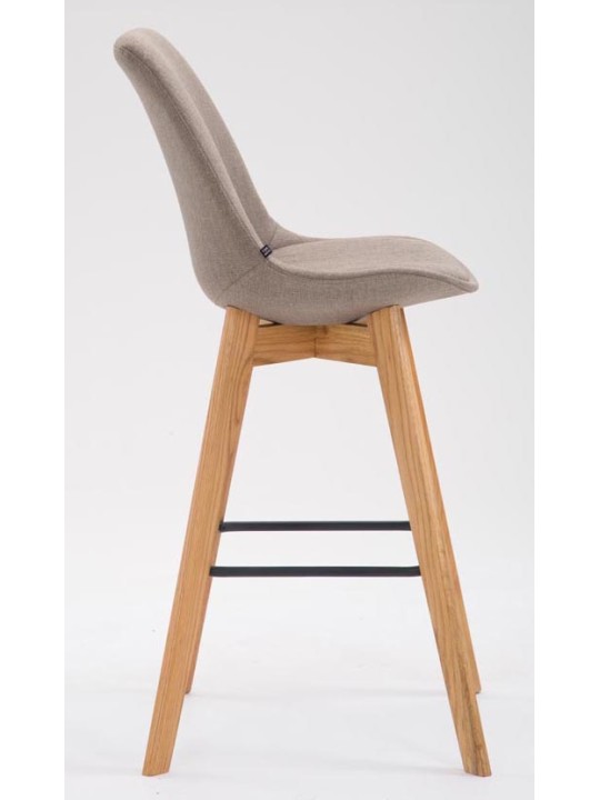 Sæt med 2 barstole Metz stof natur, taupe