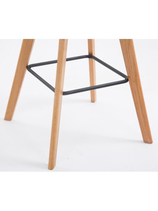 Sæt med 2 barstole Metz stof natur, blå