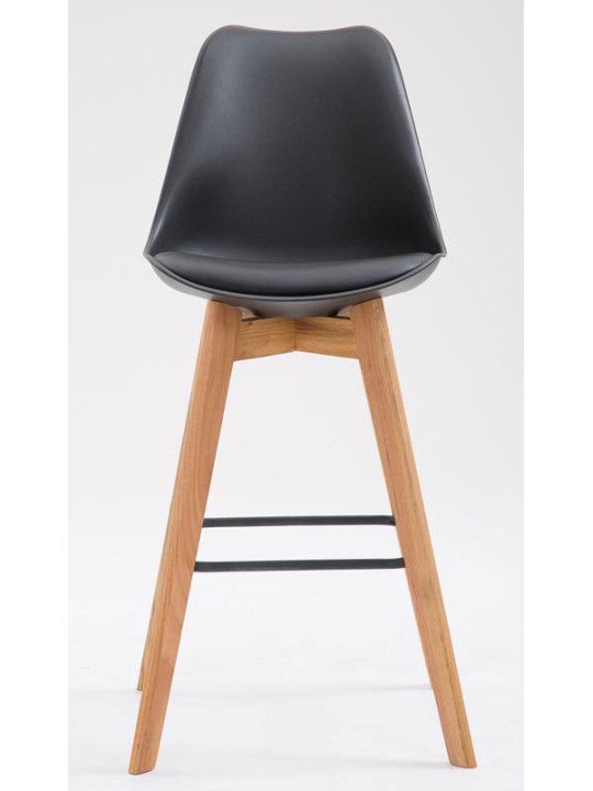 Sæt med 2 barstole Metz plast natur, sort Sæt med 2 barstole Metz plast natur, sort