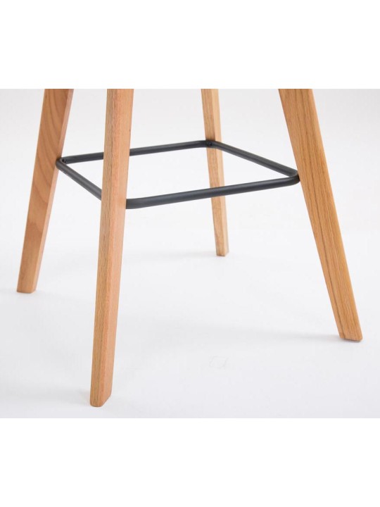 Sæt med 2 barstole Metz plast natur, sort Sæt med 2 barstole Metz plast natur, sort