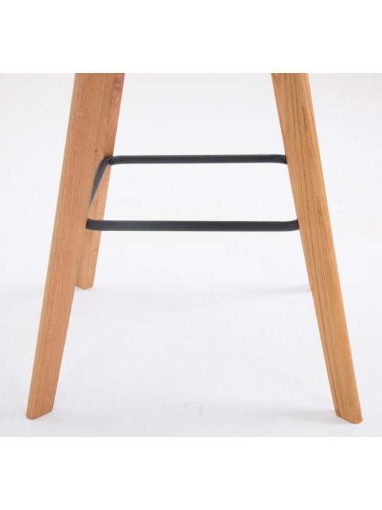 Sæt med 2 barstole Metz plast natur, sort Sæt med 2 barstole Metz plast natur, sort