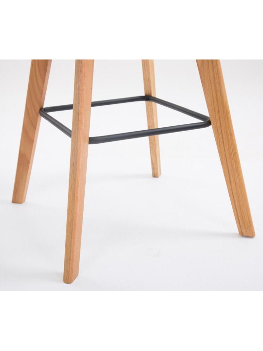 Sæt med 2 barstole Metz plast natur, orange