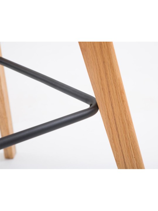 Sæt med 2 barstole Metz plast natur, orange