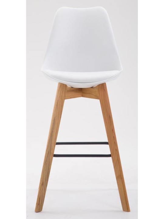 Sæt med 2 barstole Metz plast natur, hvid