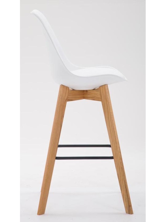 Sæt med 2 barstole Metz plast natur, hvid