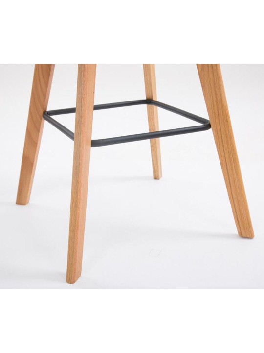 Sæt med 2 barstole Metz plast natur, hvid