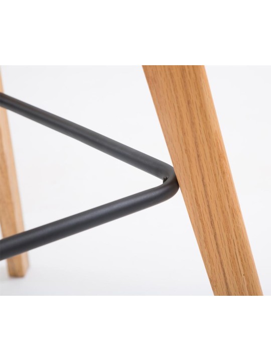 Sæt med 2 barstole Metz plast natur, hvid