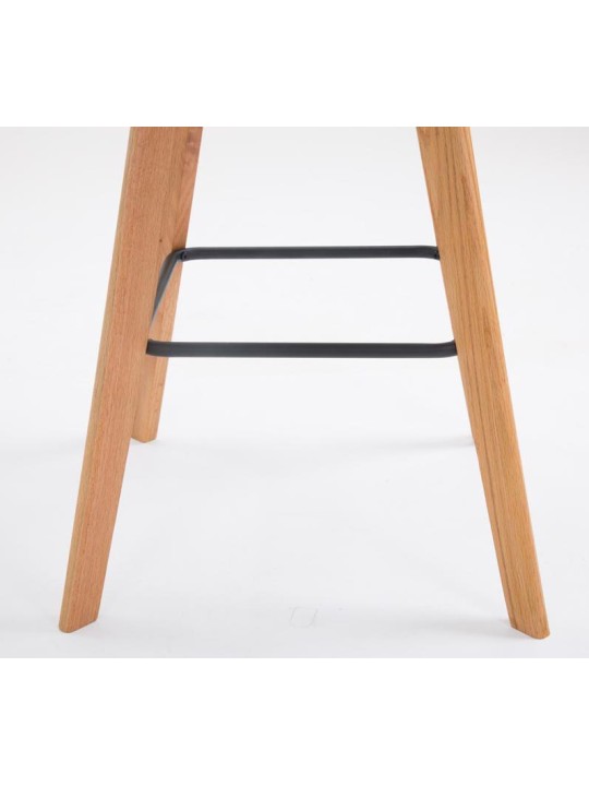 Sæt med 2 barstole Metz plast natur, hvid