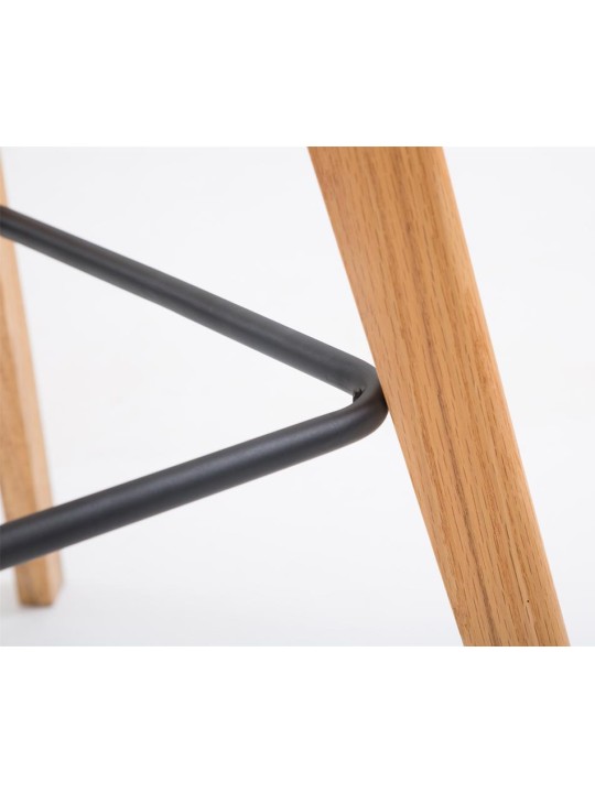 Sæt med 2 barstole Metz plast natur, grå Sæt med 2 barstole Metz plast natur, grå