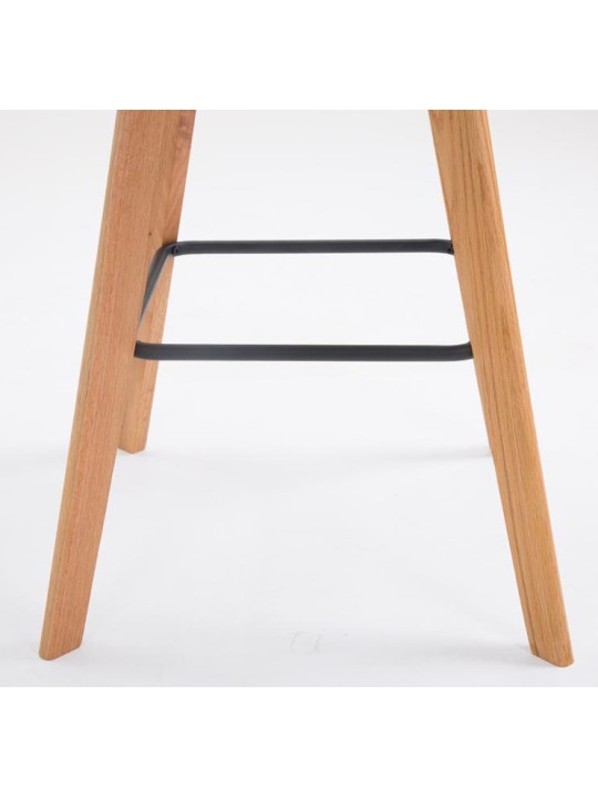 Sæt med 2 barstole Metz plast natur, grå Sæt med 2 barstole Metz plast natur, grå