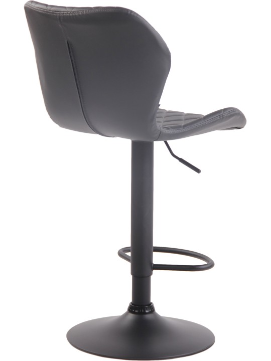 Sæt med 2 barstole kork imiteret læder, grå