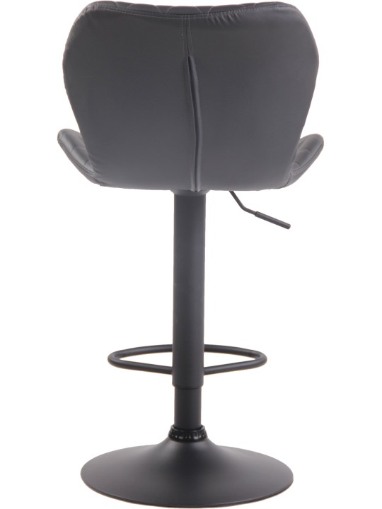 Sæt med 2 barstole kork imiteret læder, grå