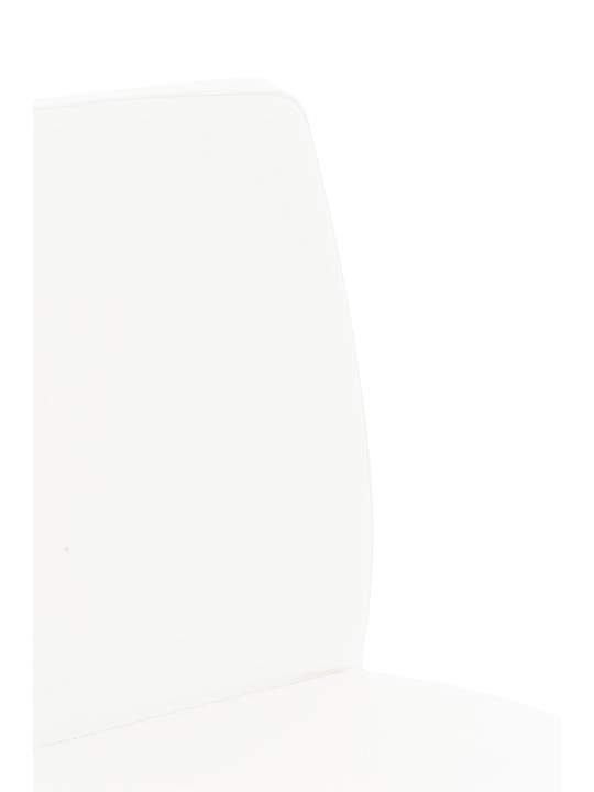 Sæt med 2 barstole Cadiz imiteret læder, hvid