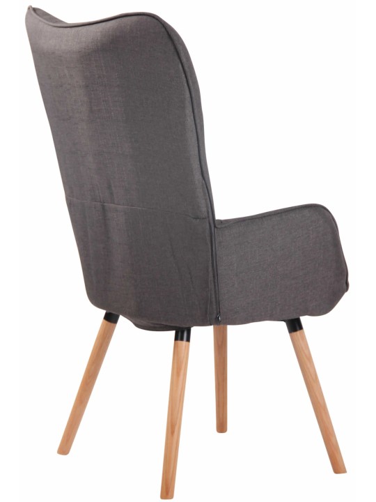 Liggestol Ashford stof naturligt, mørkegrå