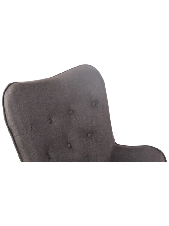 Liggestol Ashford stof naturligt, mørkegrå