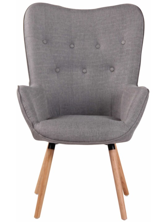 Liggestol Ashford stof naturligt, grå