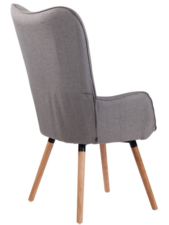 Liggestol Ashford stof naturligt, grå