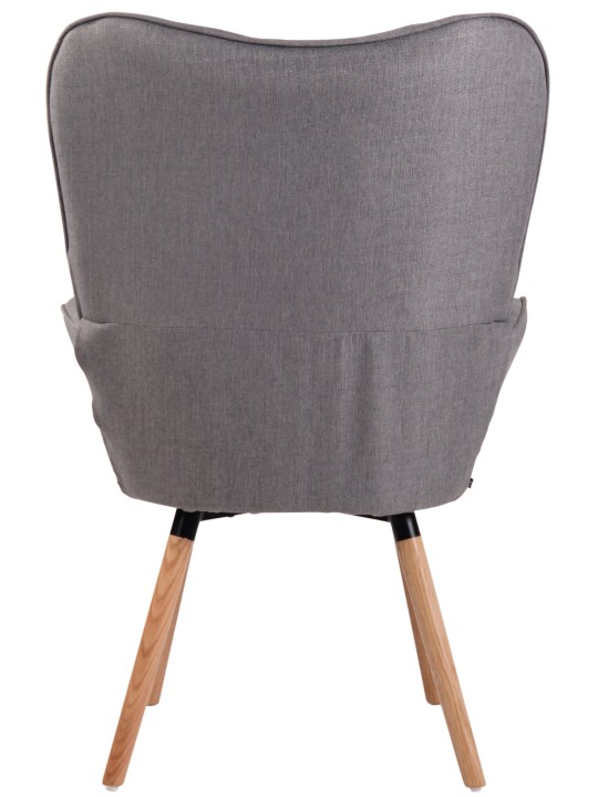 Liggestol Ashford stof naturligt, grå