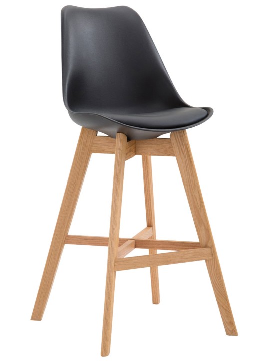 Sæt med 2 barstole Cannes plast natur, sort