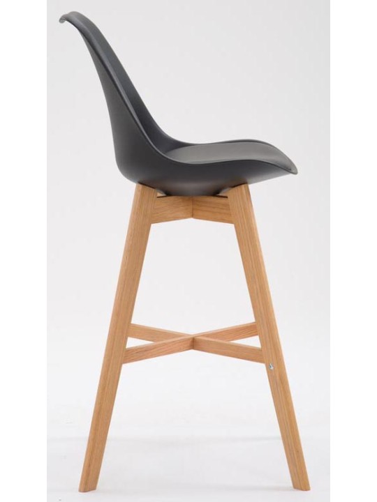 Sæt med 2 barstole Cannes plast natur, sort