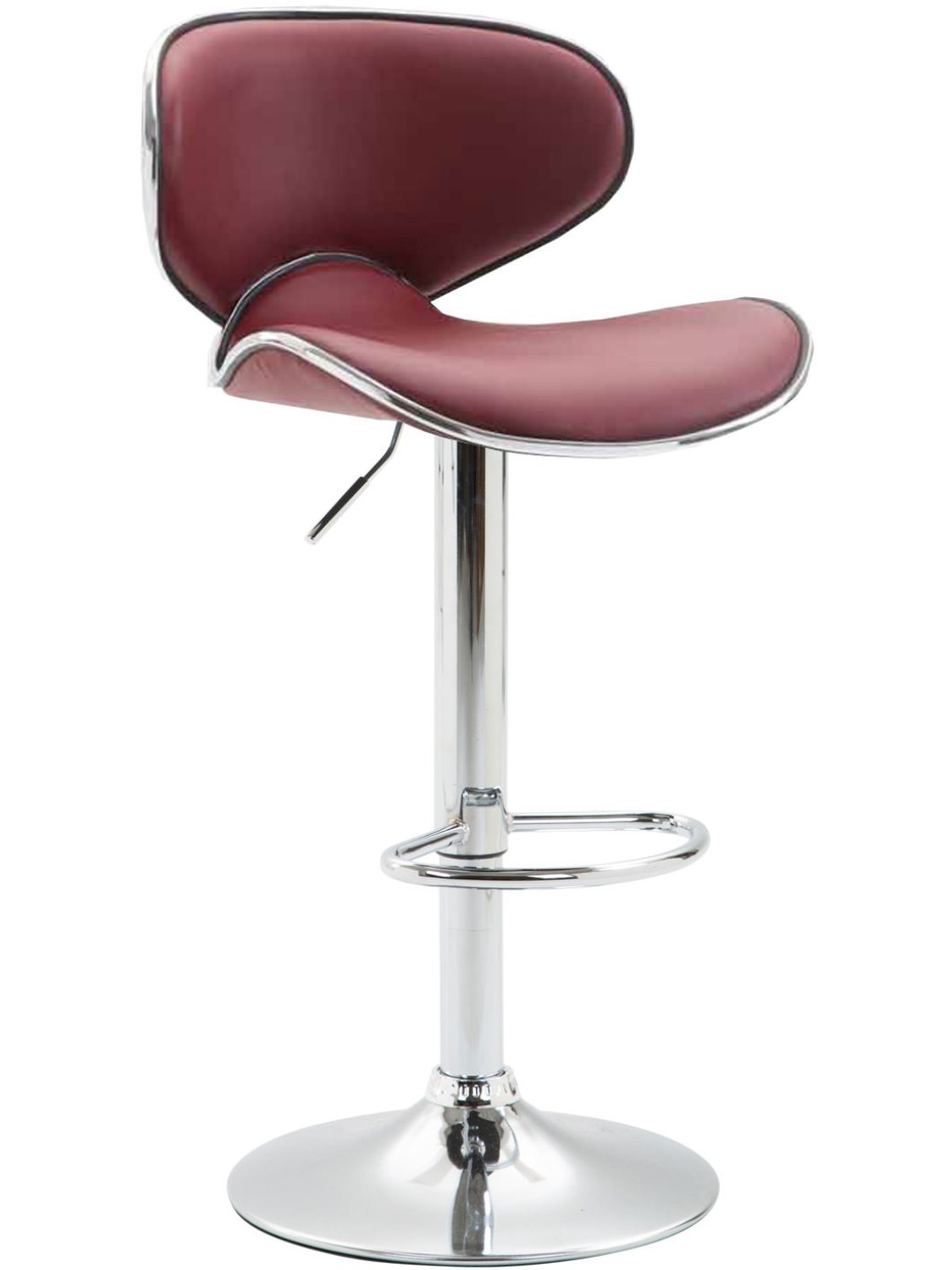 Barstol Las Vegas V2 krom, bordeaux