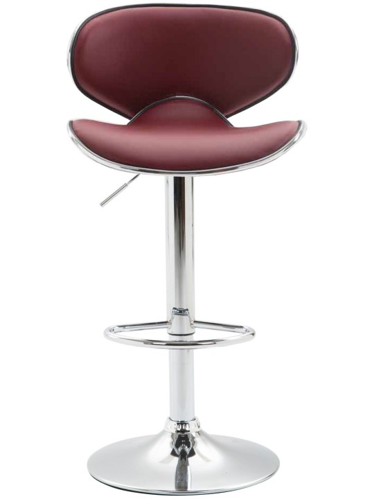 Barstol Las Vegas V2 krom, bordeaux