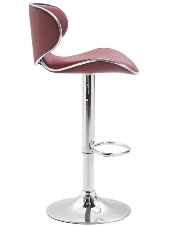 Barstol Las Vegas V2 krom, bordeaux
