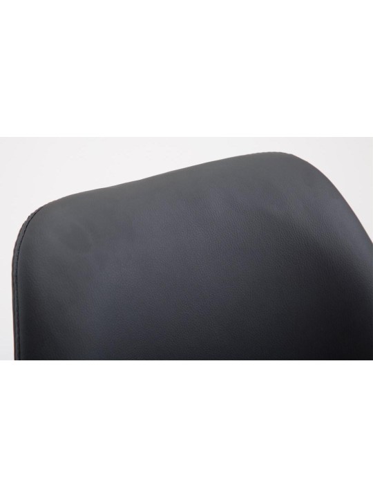 Sæt med 2 barstole Cannes imiteret læder Natura, sort