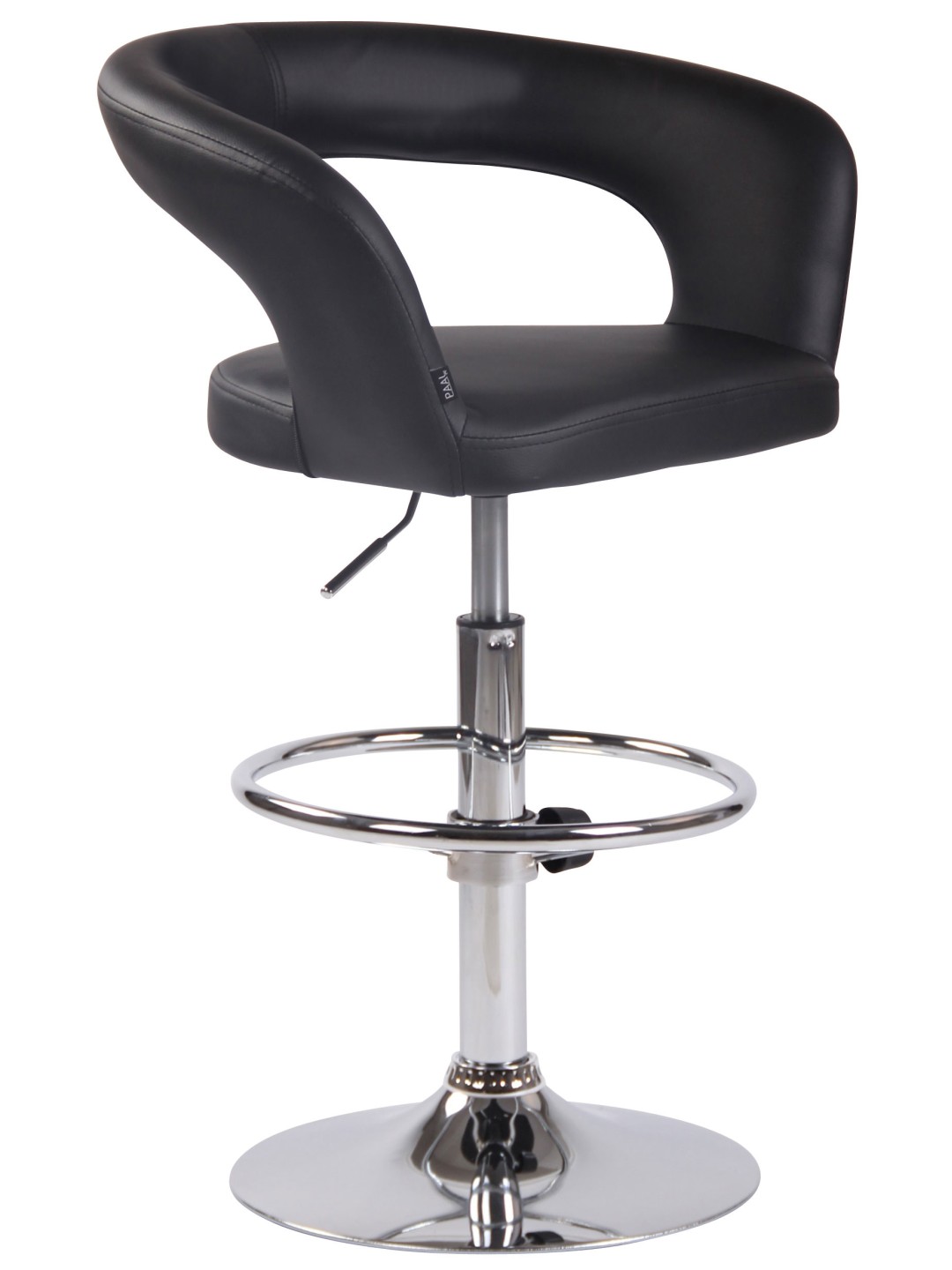 Barstol Jaen imiteret læder, sort