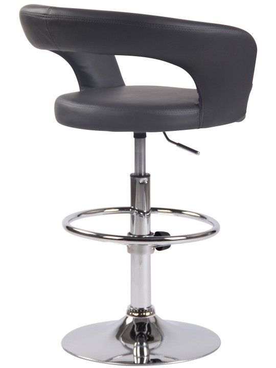 Barstol Jaen imiteret læder, grå