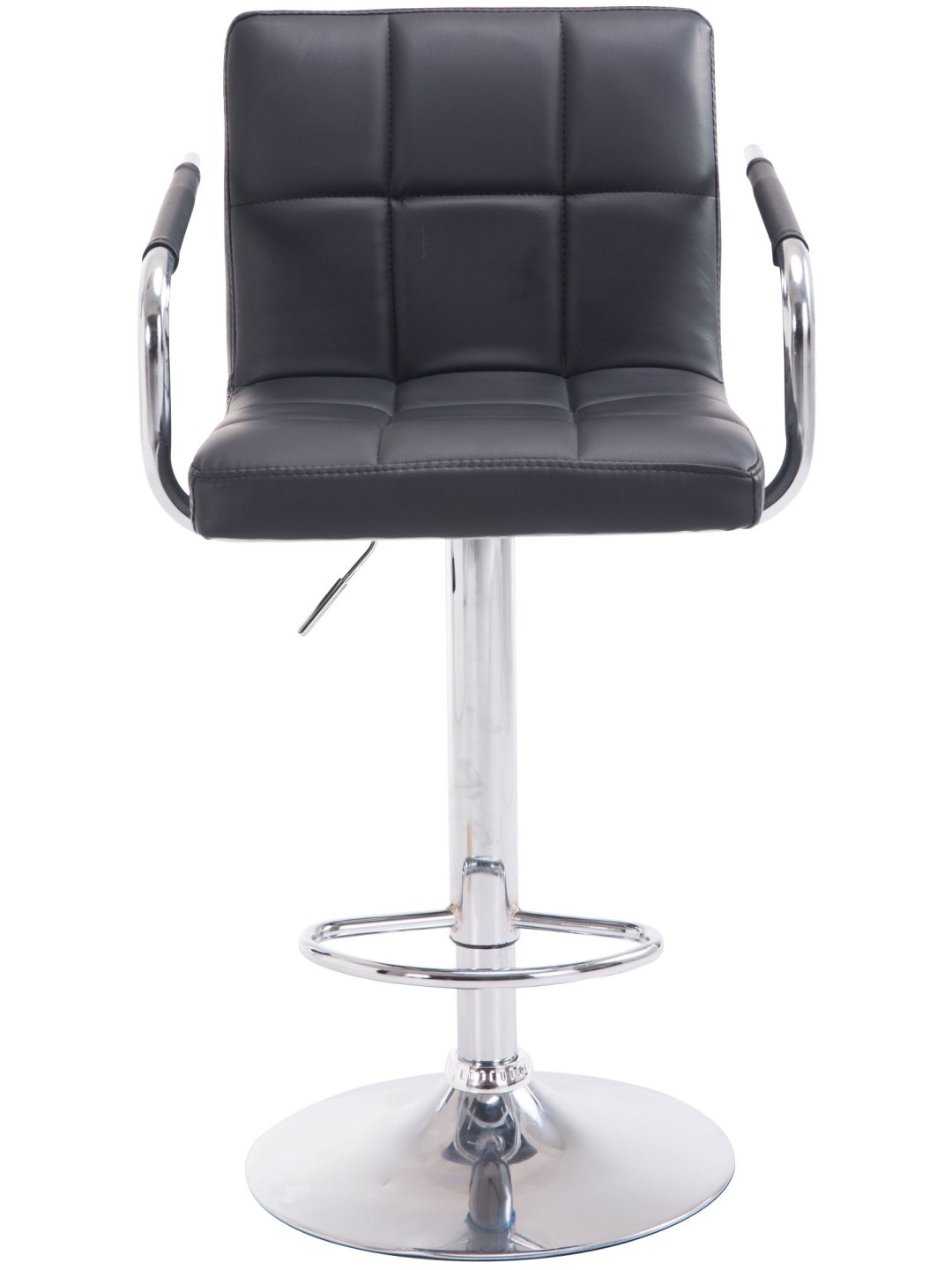 Sæt med 2 barstole Lucy V2 krom, sort