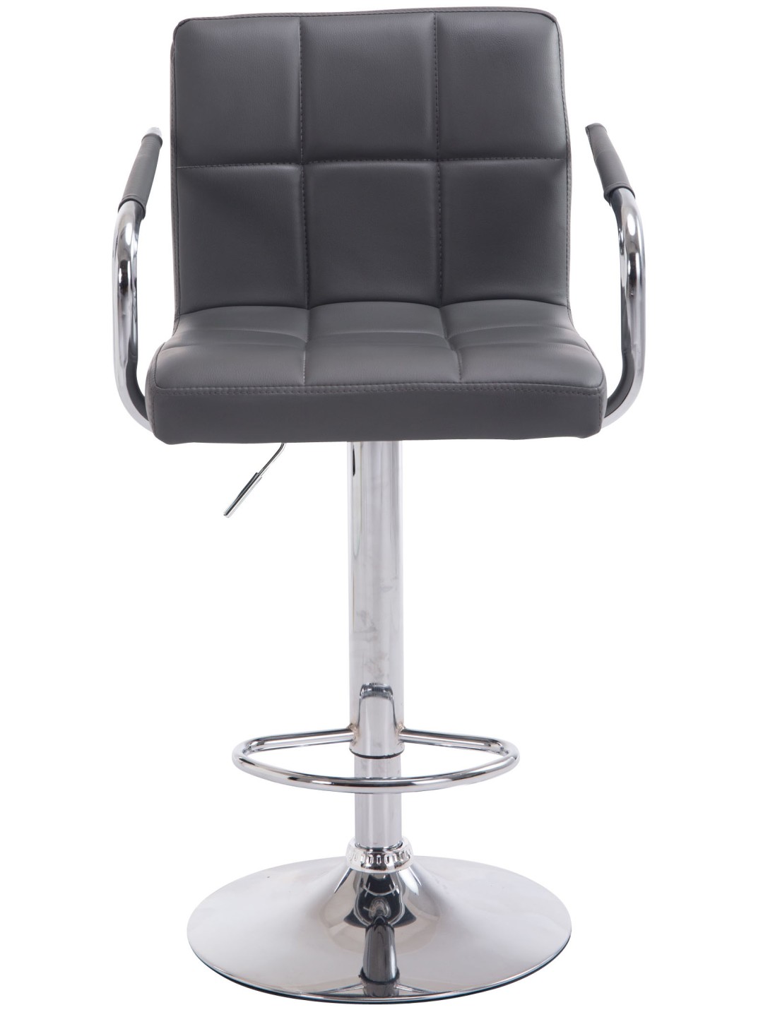 Sæt med 2 barstole Lucy V2 krom, grå