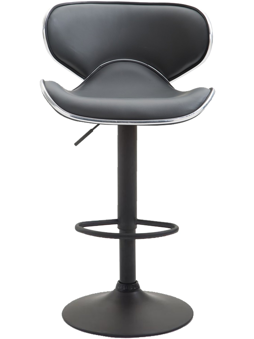 Sæt med 2 barstole Las Vegas V2 imiteret læder, grå