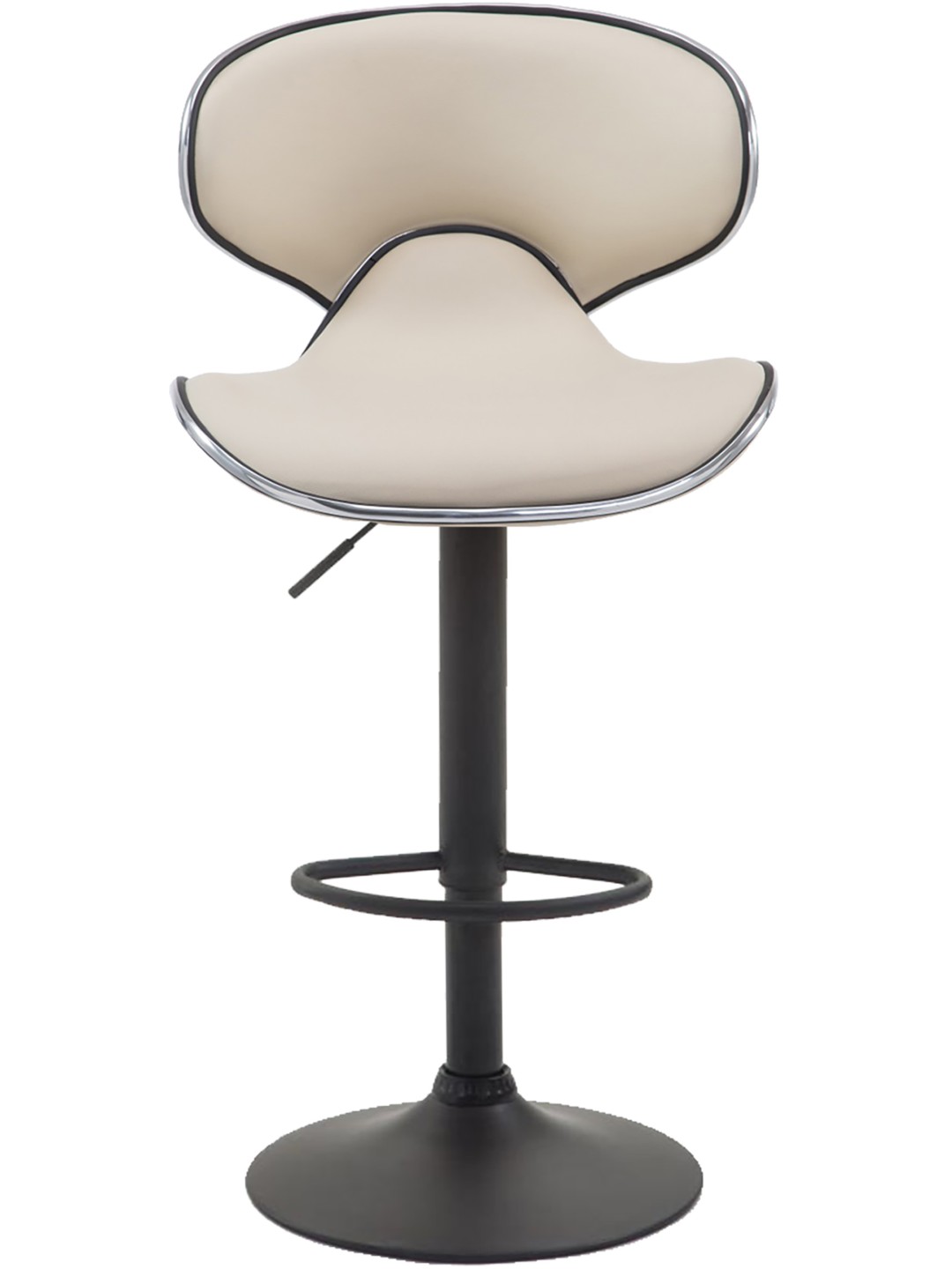 Sæt med 2 barstole Las Vegas V2 imiteret læder, creme