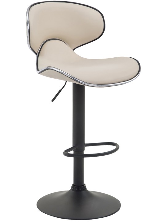 Sæt med 2 barstole Las Vegas V2 imiteret læder, creme Sæt med 2 barstole Las Vegas V2 imiteret læder, creme