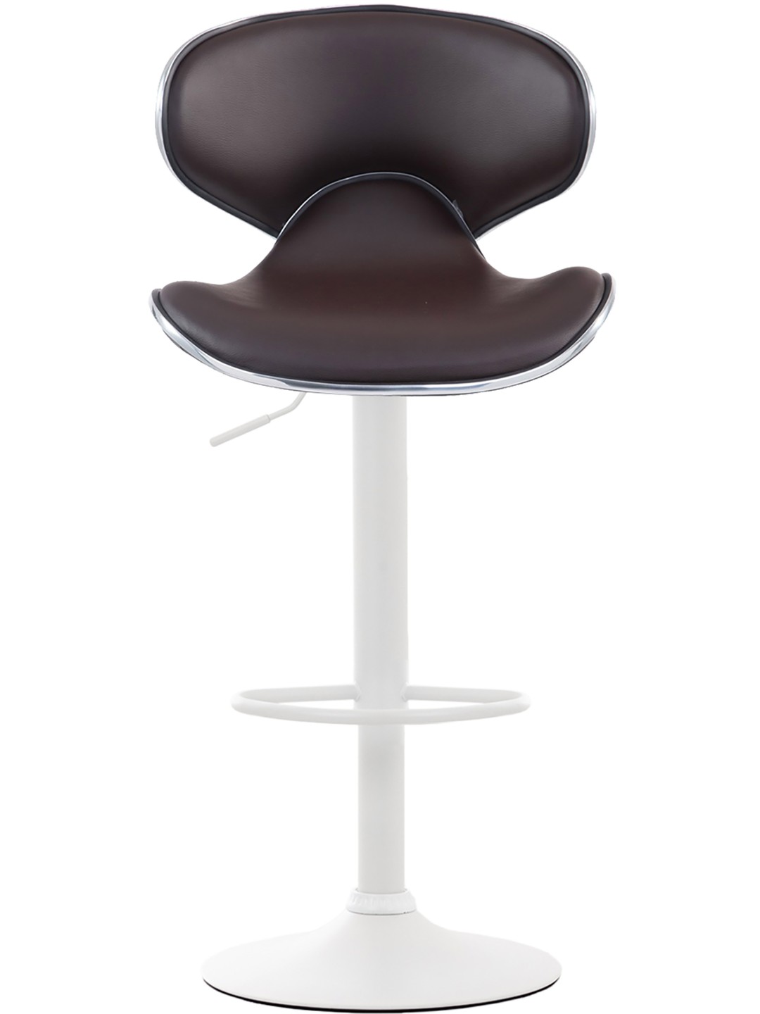 Sæt med 2 barstole Las Vegas V2 imiteret læder, brun