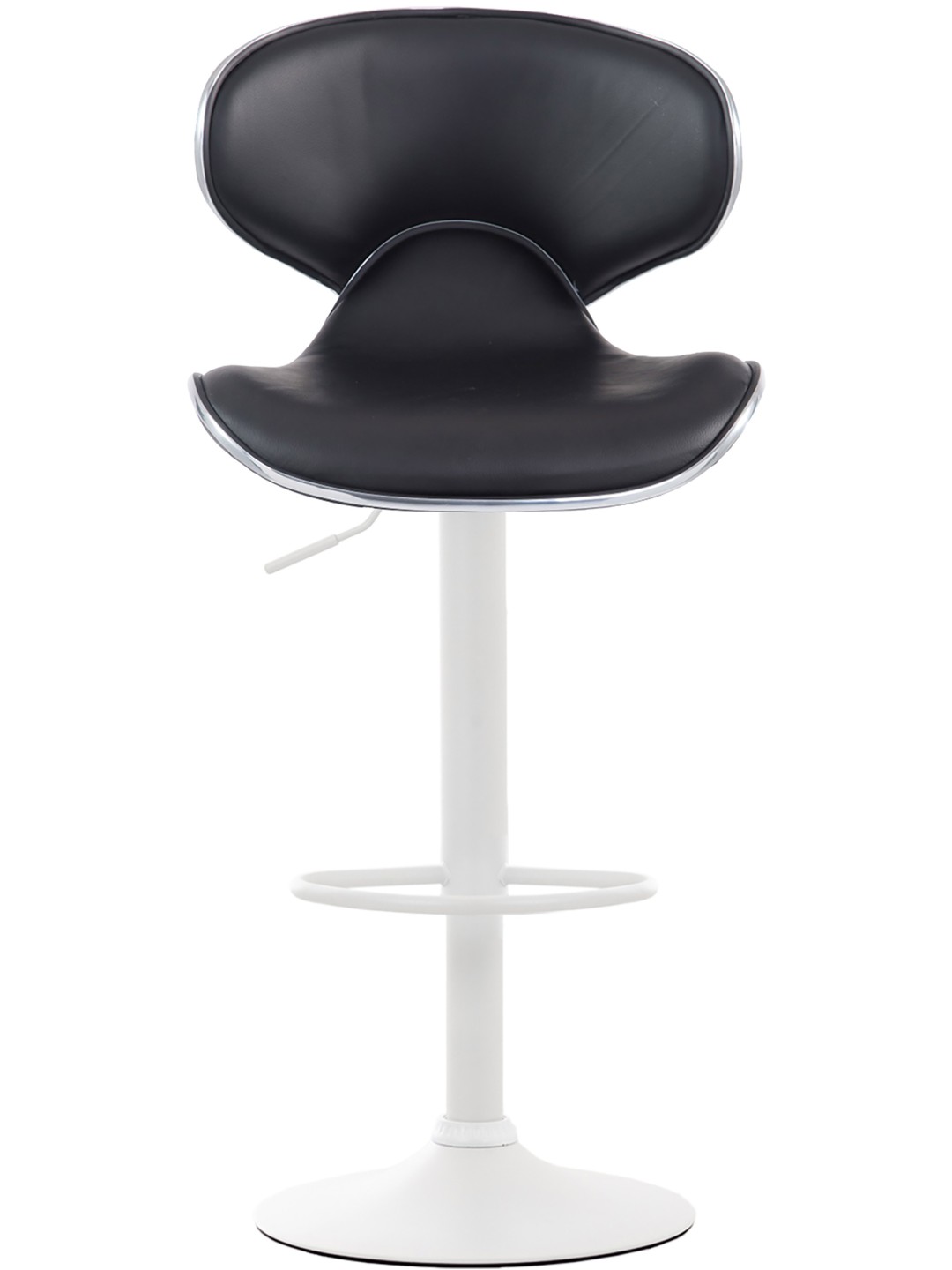 Sæt med 2 barstole Las Vegas V2 imiteret læder, sort