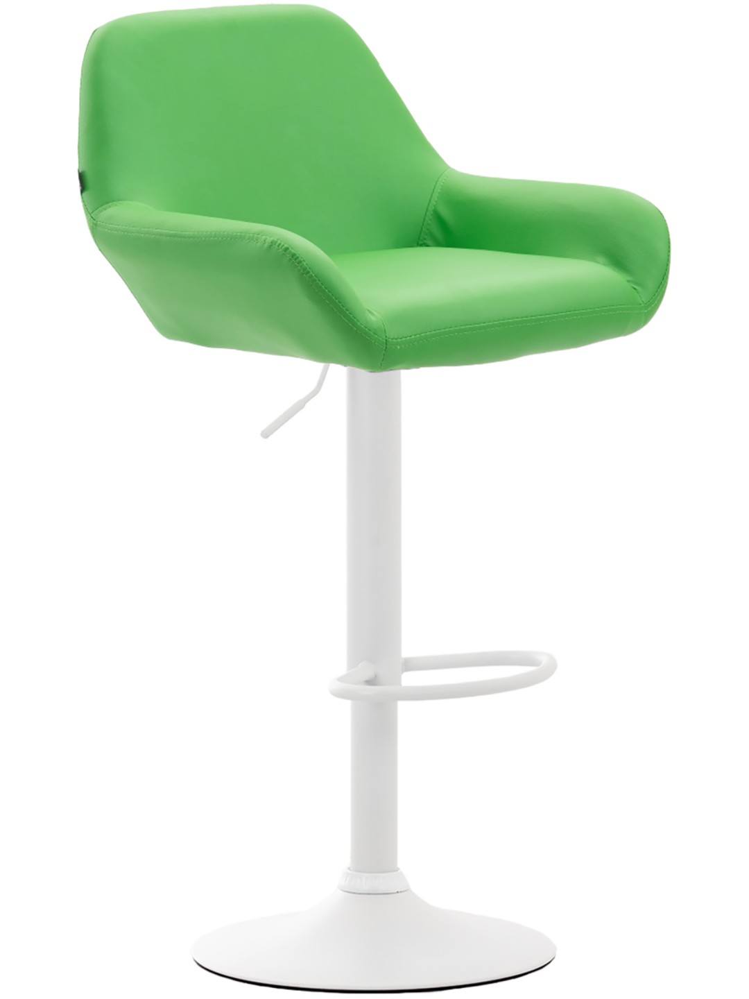 Sæt med 2 barstole Braga imiteret læder, grøn